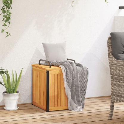 Buitenopslagdoos – Tuinbox – Opbergkist – Gereedschapskist – Kussenbox – Robuust Stalen Materiaal – Verstelbare Hoogte 45x45x45/53 cm