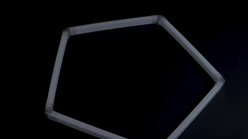 Hexagon Garage Lamp – Werkplaatsverlichting – Industrieel Plafondlicht – LED Buislamp – Modern Design – 8W – Aluminium Behuizing