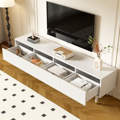 Television Stand | Contemporary TV Stand | 178 Cm Long | Sleek Design | Additional Storage Options | 4 Compartments | Perfect for The Lounge - Sturdy, Elegant, And Adaptable - QUORE
