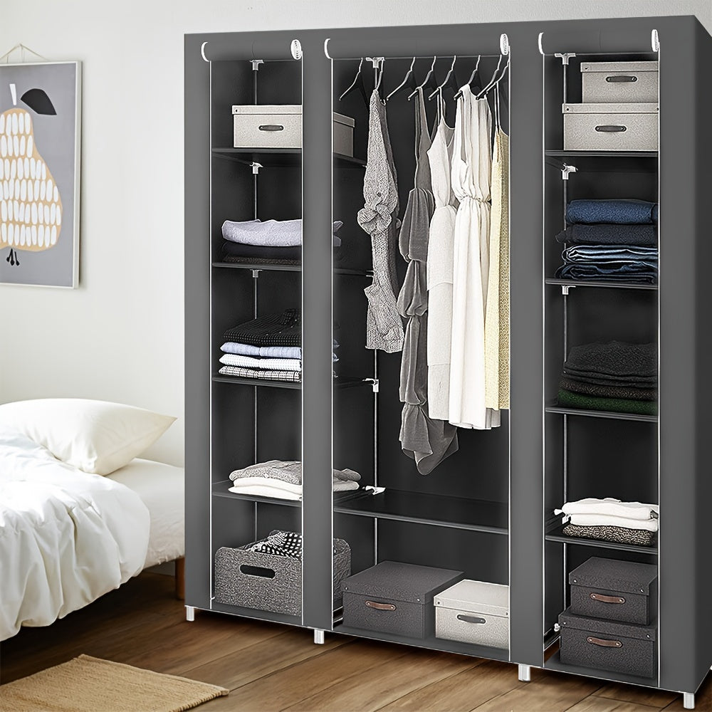 Draagbare Kledingkast – Opbergkast Kleding – Garderobekast – Kledingrek – Stofvrije Kledingopslag – 172x134x43 cm – Lichtgewicht & Stevig Frame