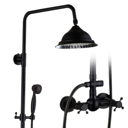 Regendouche – Douche Set – Thermostaatkraan – Wandmontage – Ronde Douchekop – RVS Chroom Afwerking – Ingebouwde Thermostaat – Duurzaam & Eenvoudig Te Installeren
