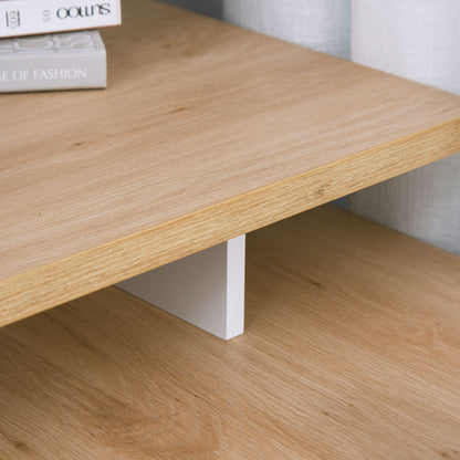 Hoekbureau – Computerbureau – Bureau – Werkplek – Bureautafel – Modulair Design – Met Lade en Kast – Wit Houtnerf – Eenvoudige Montage