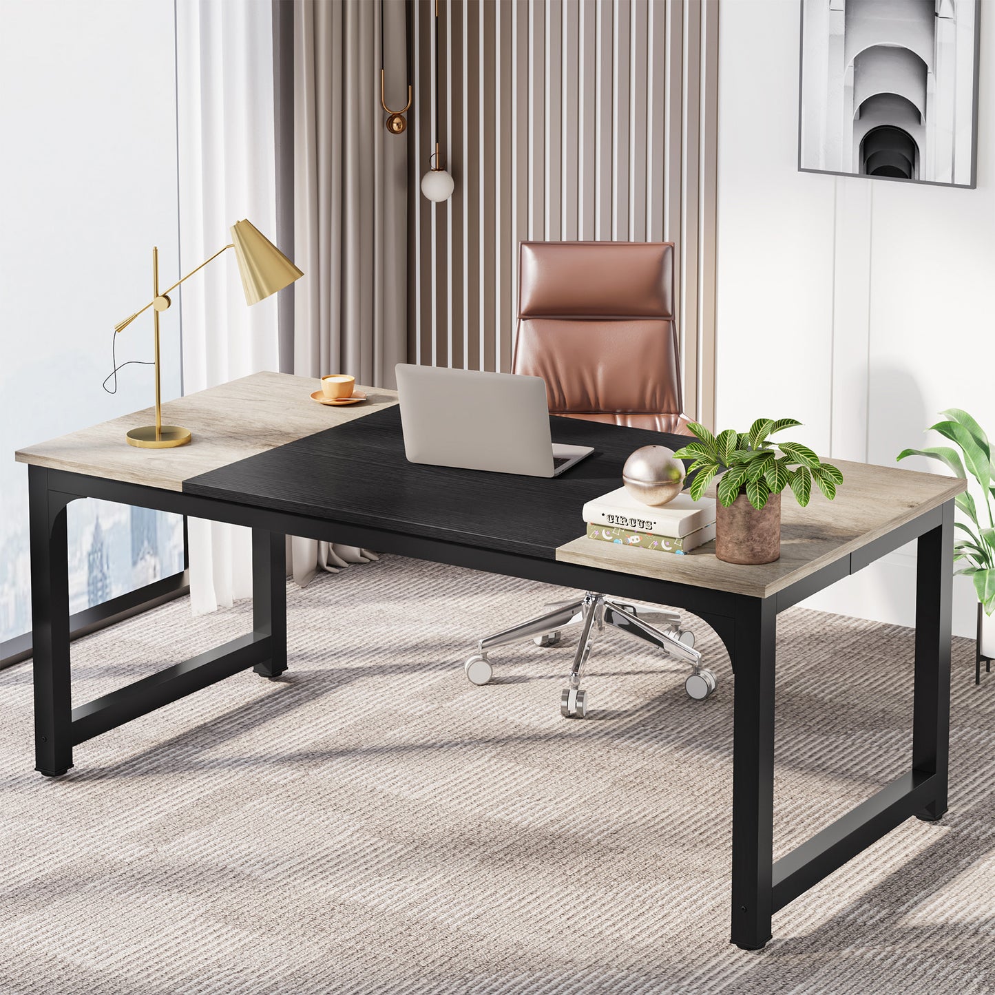 Vintage Schoenenkastje – Schoenenrek – Schoenopberger – Schoenenkast – Smalle Schoenenkast – Bruin & Zwart – Ruimte voor 25 Paar – Duurzaam Hout Met Metalen Frame