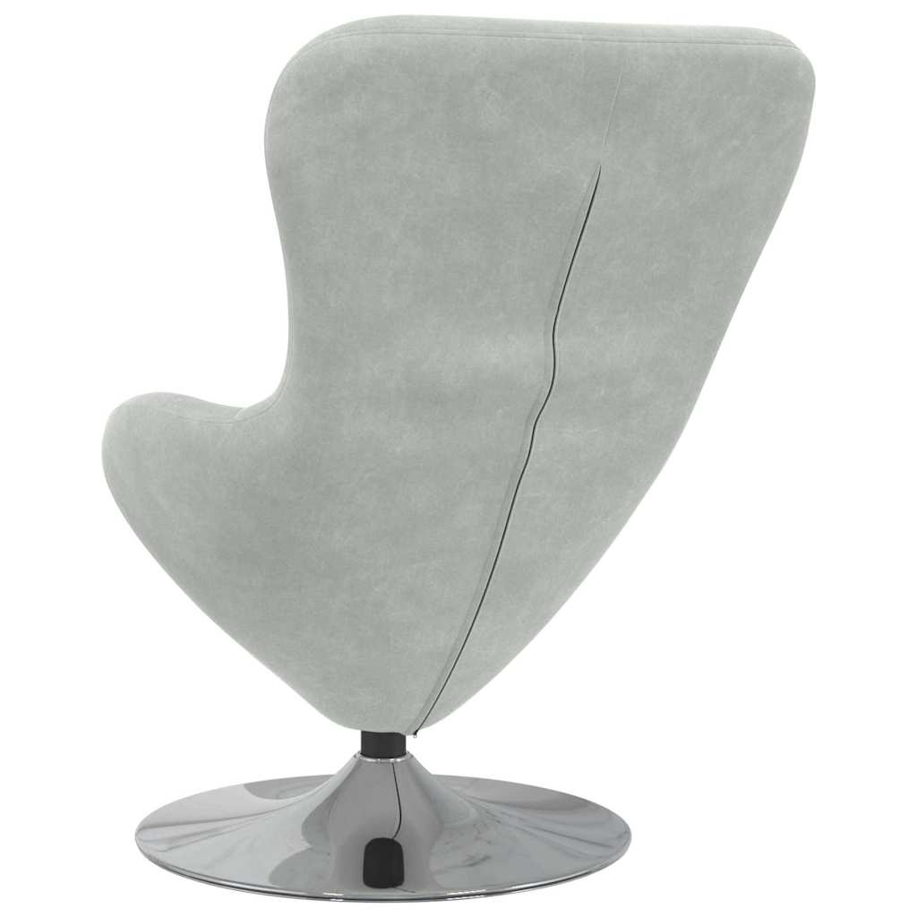 Fauteuil – Draaistoel – Relaxstoel – Zitzak – Loungefauteuil – Lichtgrijs – Draaibaar 360° – Zacht Stofkussen