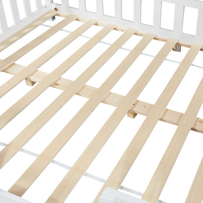 Kinderbed – Kinderbedden – Bedhuisje – Kinderbed Frame – Kinderbed 120x200cm – Valbeveiliging – Massief Dennenhout
