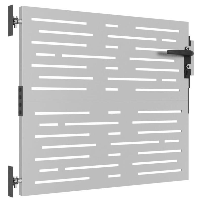 Tuindecoratie – Metalen Poort – Buitenpoort – Tuinhek – Terrasdeco – CORTEN Staal – Weerbestendig – Robuuste Constructie – 85x100 cm