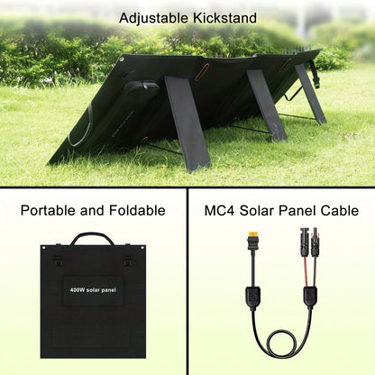 Zonnepaneel – Draagbaar Zonnepaneel – Opvouwbaar Zonnepaneel – Solar Charger – Powerstation Zonnepaneel – 200W Hoog Vermogen – Compact & Weerbestendig