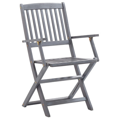 Vidaxl 5/7X Solid Acacia Wooden Garden Set Grey Terrace Set With/Without Armrest