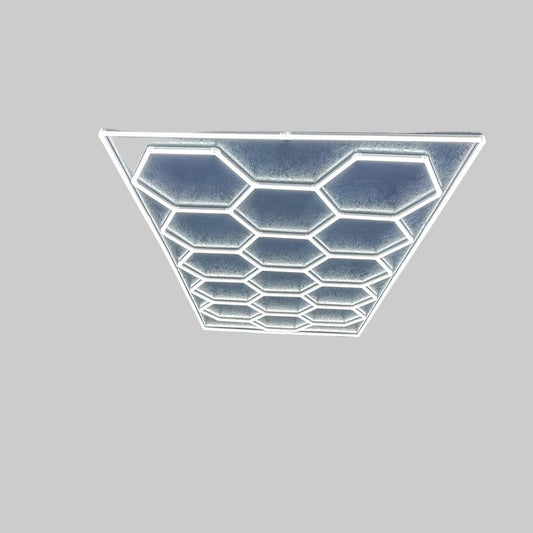 garageverlichting – LED Verlichting Garage – Werkplaatslamp – Plafondlamp LED – Indoor Garage Licht – 20W Energiezuinig – Polycarbonaat Honingraat Design