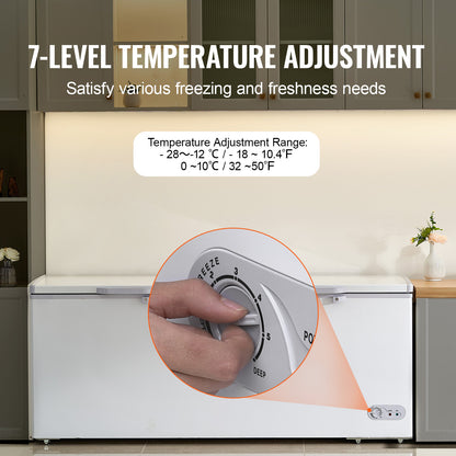 Vriezer – Diepvrieskist – Vrieskast – Diepvriezer – Vrieskist – Grote 561L Inhoud – Instelbare Thermostaat