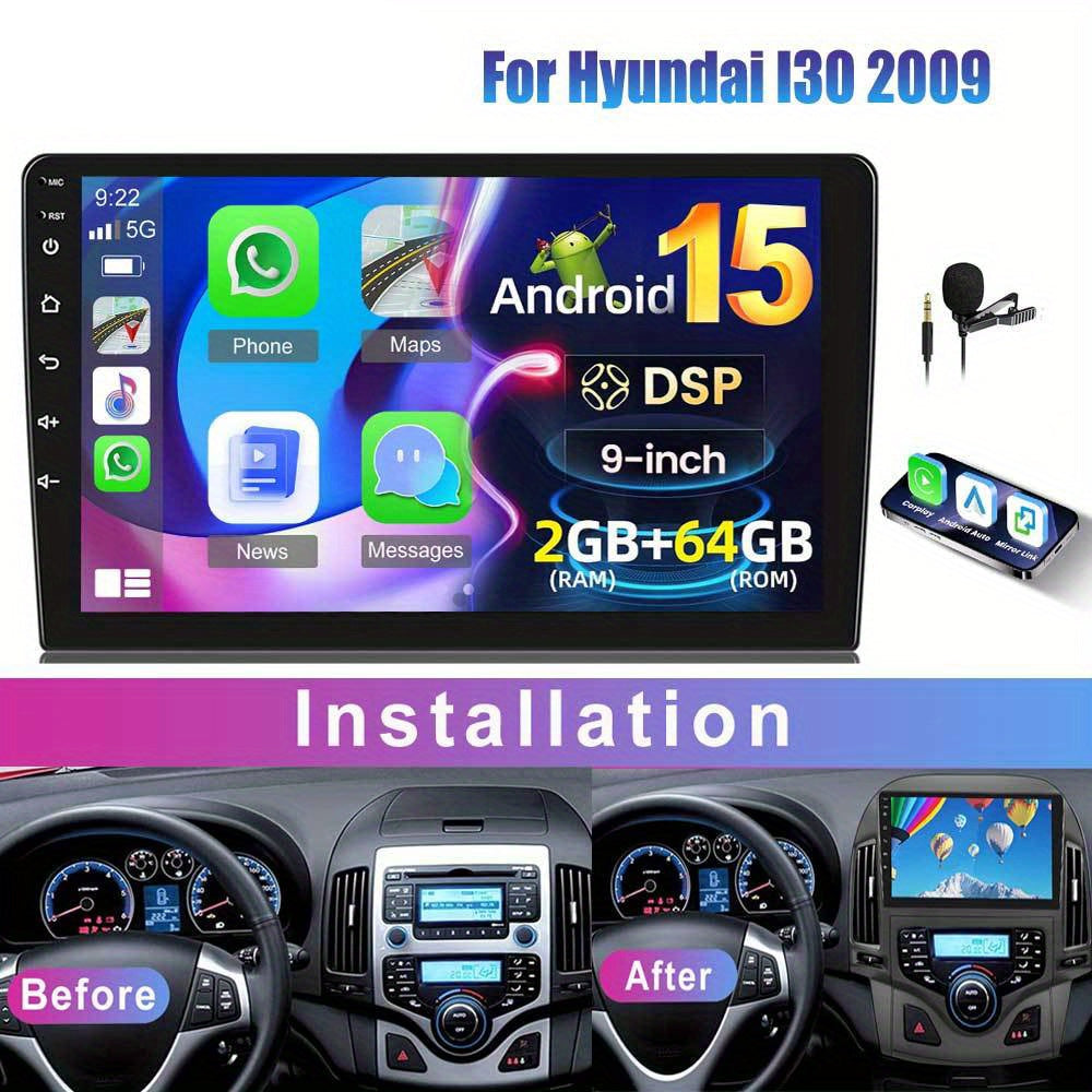 Android 15 Autoradio – Multimedia Systeem – Navigatie Unit – Inbouw Radio – Touchscreen Dashboard – 7 Inch Scherm – Draadloos CarPlay & AHD Achteruitrijcamera