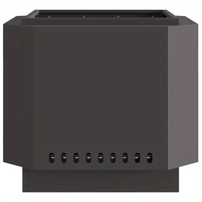 Vuurschaal – Vuurkorf – Tuinhaard – Sfeerhaard – Terrasverwarmer – Rookvrij – Stalen Constructie – Compact 58x58x51 cm – Zwart