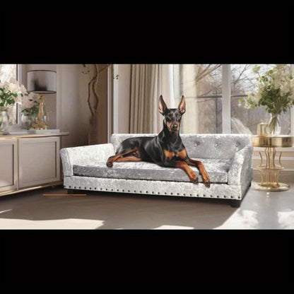 Hondenmand – Hondenbed – Hondenkussen – Hondenbank – Donutmand – Orthopedisch – Luxe Velvethoes – Maat L/XL – Afneembaar Kussen – Sponsvulling
