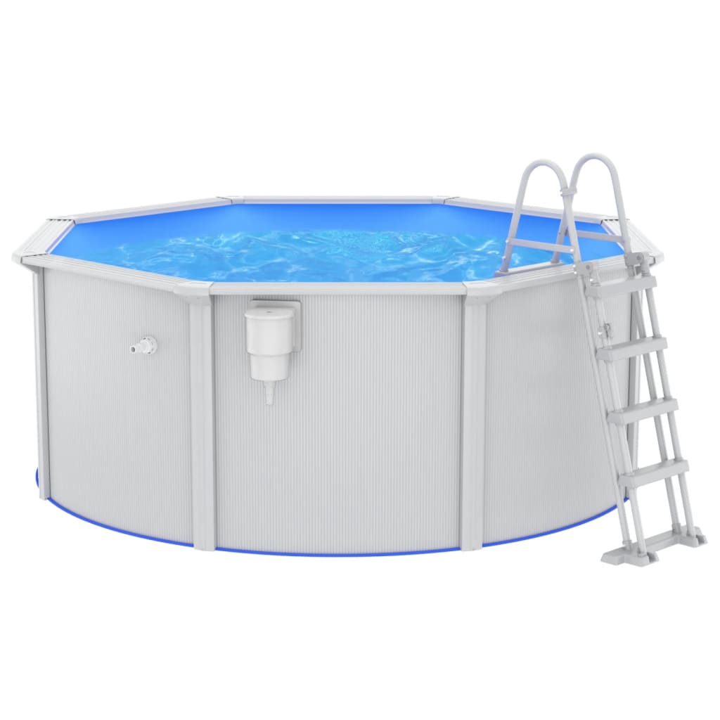 Zwembad – Tuinzwembad – Opzetzwembad – Framezwembad – Zwembadset – 300 x 120 cm – Stalen Wanden & Inclusief Filterpomp
