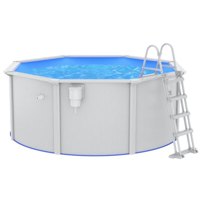 Zwembad – Tuinzwembad – Opzetzwembad – Framezwembad – Zwembadset – 300 x 120 cm – Stalen Wanden & Inclusief Filterpomp