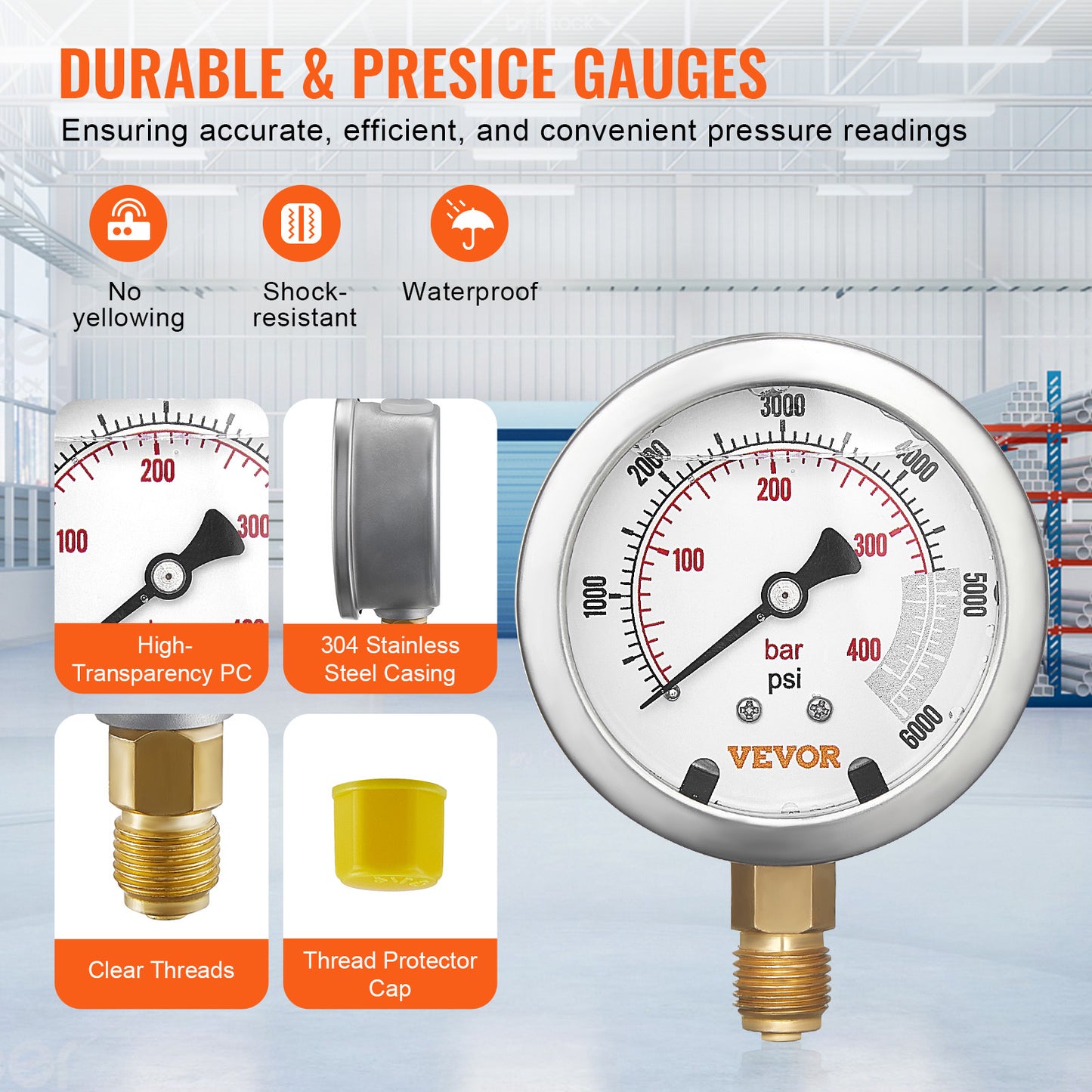 Hydraulische Druktang – Hydrauliek Meter – Drukmeter Set – Druktest Kit – Hydraulische Pressure Gauge – 5 Manometers 0-600 Bar – Roestvrij Stalen Meetinstrumenten – 13 Koppelingen Met 5 Testslangen