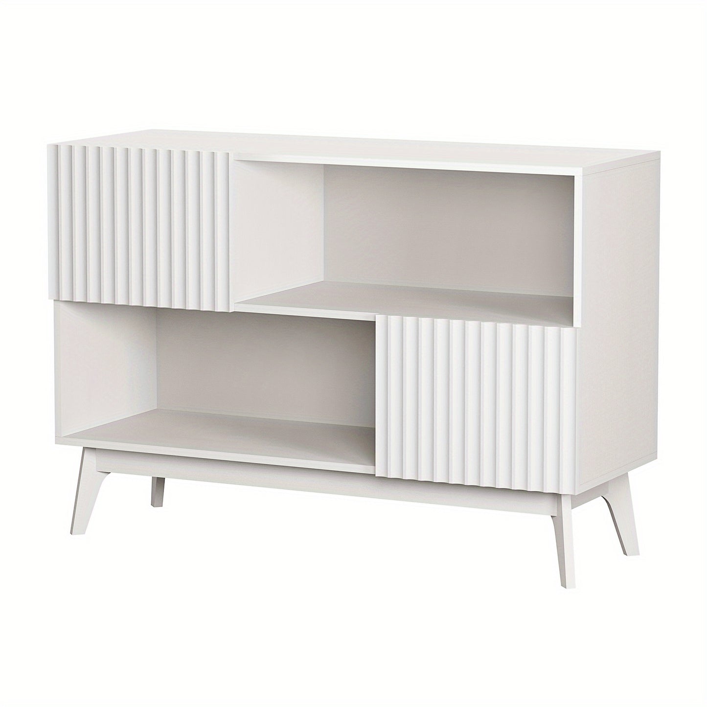Sidetable – Wandtafel – Consoletafel – Haltafel – Dressoir – Industrieel Design – Hout Metaal – Softclose Deuren – 100x38x77 cm