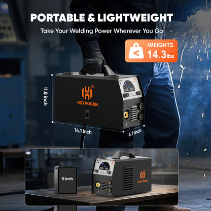 Lasapparaat – MIG Lasmachine – TIG Lasser – MMA Lasapparaat – Elektrode Lasser – Synergetische Besturing – Groot Kleurendisplay