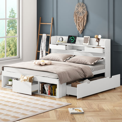Slaapbank – Twee-zitsbank – Bedbank – Sofa Bed – Tweepersoons Slaapbank – Mosterdgeel – Verstelbare Rugleuning – Ruimtebesparend Ontwerp