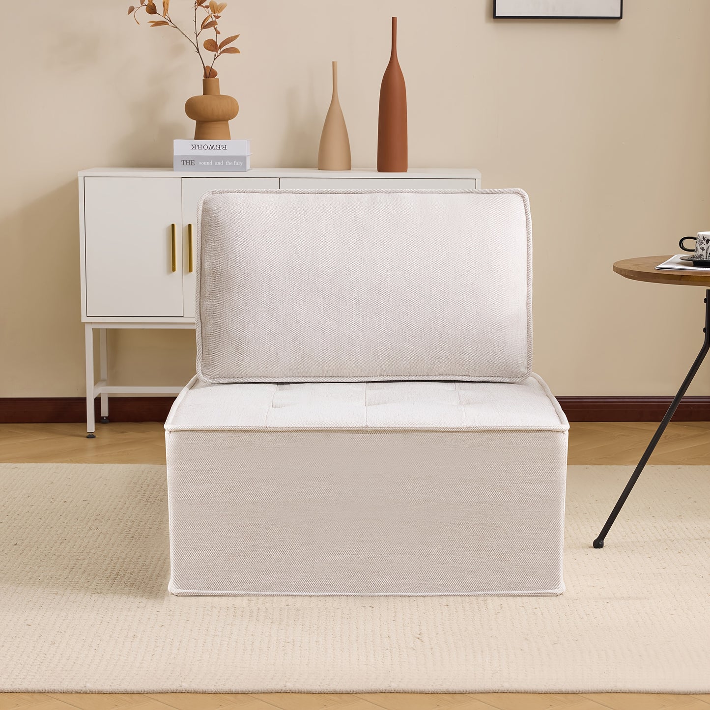 Single Sofa,  Seating Set, Living Room Armchair, Bean Bag Chair, Bedroom Sofa, Guest Room Sofa, Beige