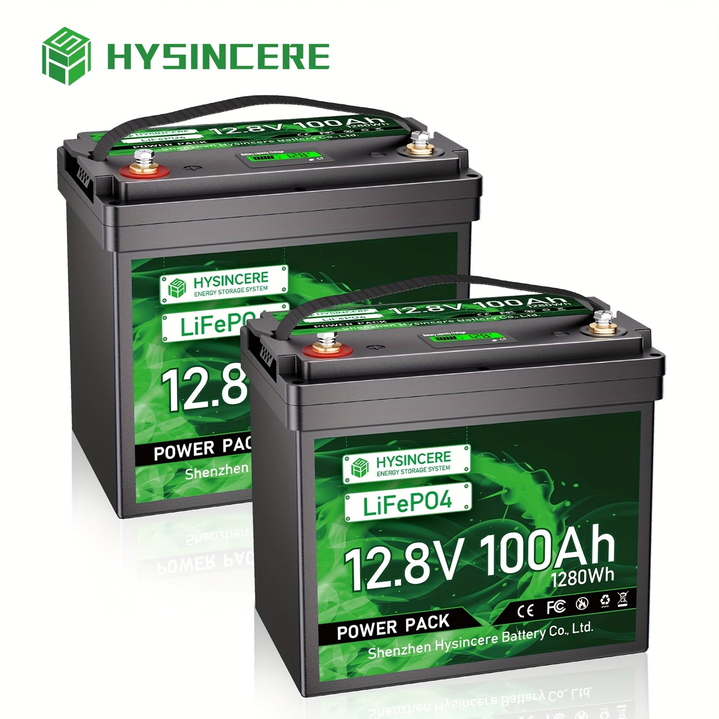 LiFePO4 Accu – Lithium Accu – Camper Accu – Zonne-energie Accu – Boot Accu – 12.8V 100Ah – 100A BMS Bescherming – Lichtgewicht & Duurzaam