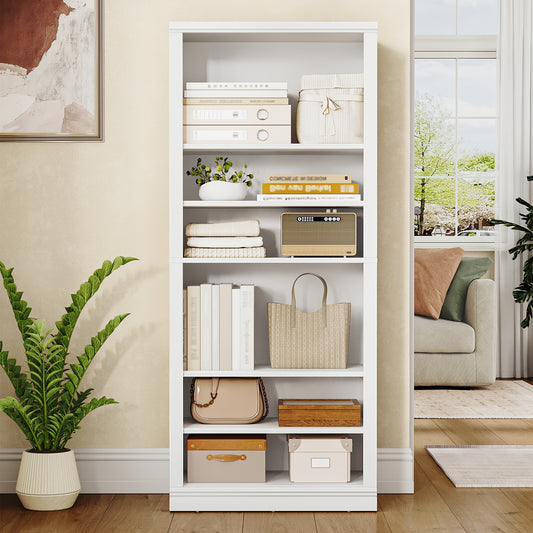 Modern White Freestanding Shoe Cabinet Compatible for 21-24 Pairs of ( Footwear) - Adjustable Shelves & Dividers, Space-Saving Narrow Design, Easy Assembly, Heavy-Duty Artificial Wood with Stable Base - Entryway, Living Room, - QUORE