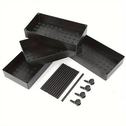 Opbergrek – Opbergwagen – Opbergkast – Stellingkast – Opbergrek met Wieltjes – Smal 40x22x90 cm – Kunststof & Verplaatsbaar
