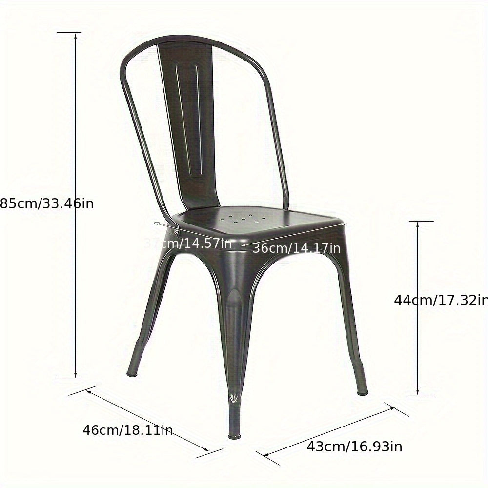 Klapstoel – Vouwstoel – Stapelstoel – Eetkamerstoel – Tuinstoel – Stapelbaar – Robuust Stalen Frame