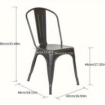 Klapstoel – Vouwstoel – Stapelstoel – Eetkamerstoel – Tuinstoel – Stapelbaar – Robuust Stalen Frame