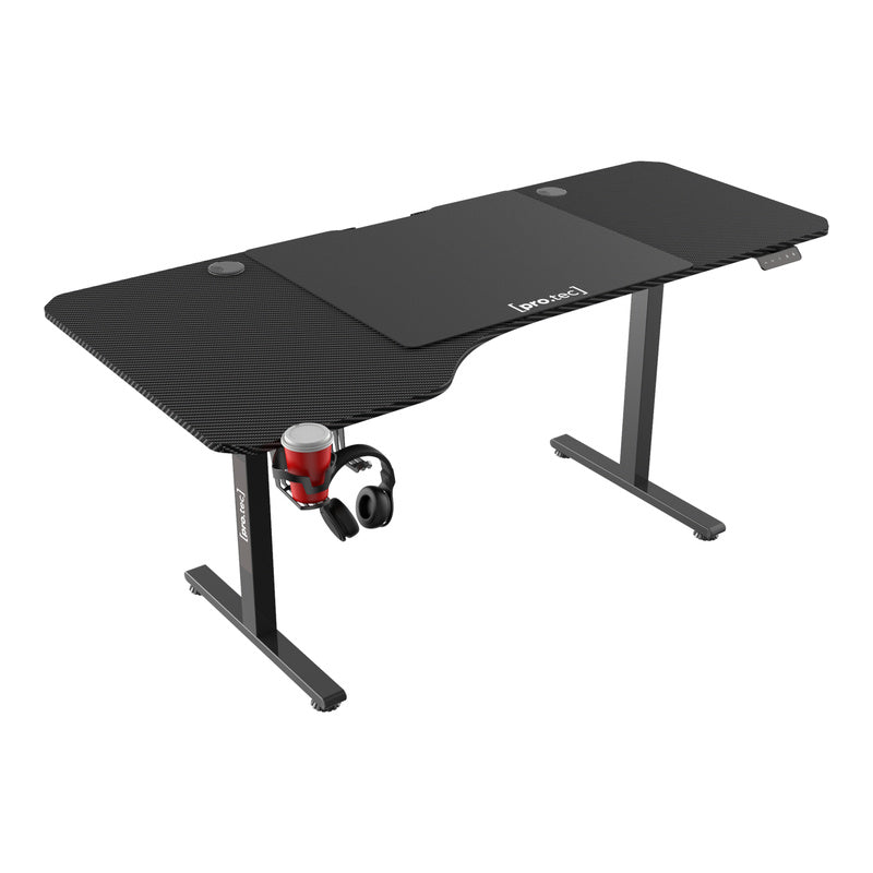 Verstelbaar Bureau – Zit-Sta Bureau – Elektrisch Bureau – Ergonomisch Bureau – Wit 140x60 cm – Traploos Verstelbaar 72-117 cm – Geheugenfunctie