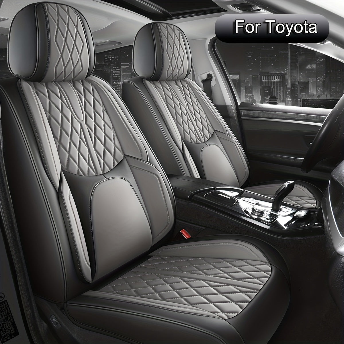 Car Seat Covers Full Set, Fit For Toyota Hybrid Yaris, C-HR, RAV4, Corolla, Urban, Cruiser, Prius, Camry, Car Seat Protector, All Season Universal Car Seat Cushion, Adjustable Car Seat Covers Front Seats And Back