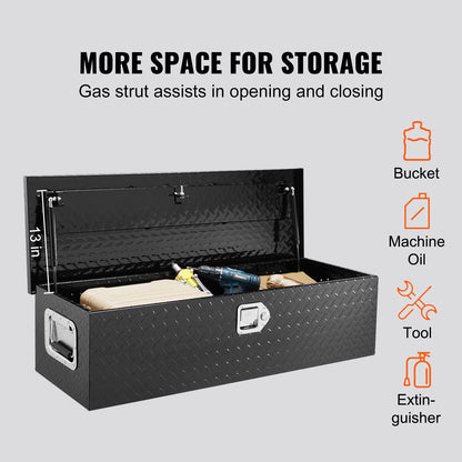 Aluminium Gereedschapskist – Opbergkist – Tool Box – Chest Box – Opbergbak – Lichtgewicht Diamond Plate – Weerbestendig Slot