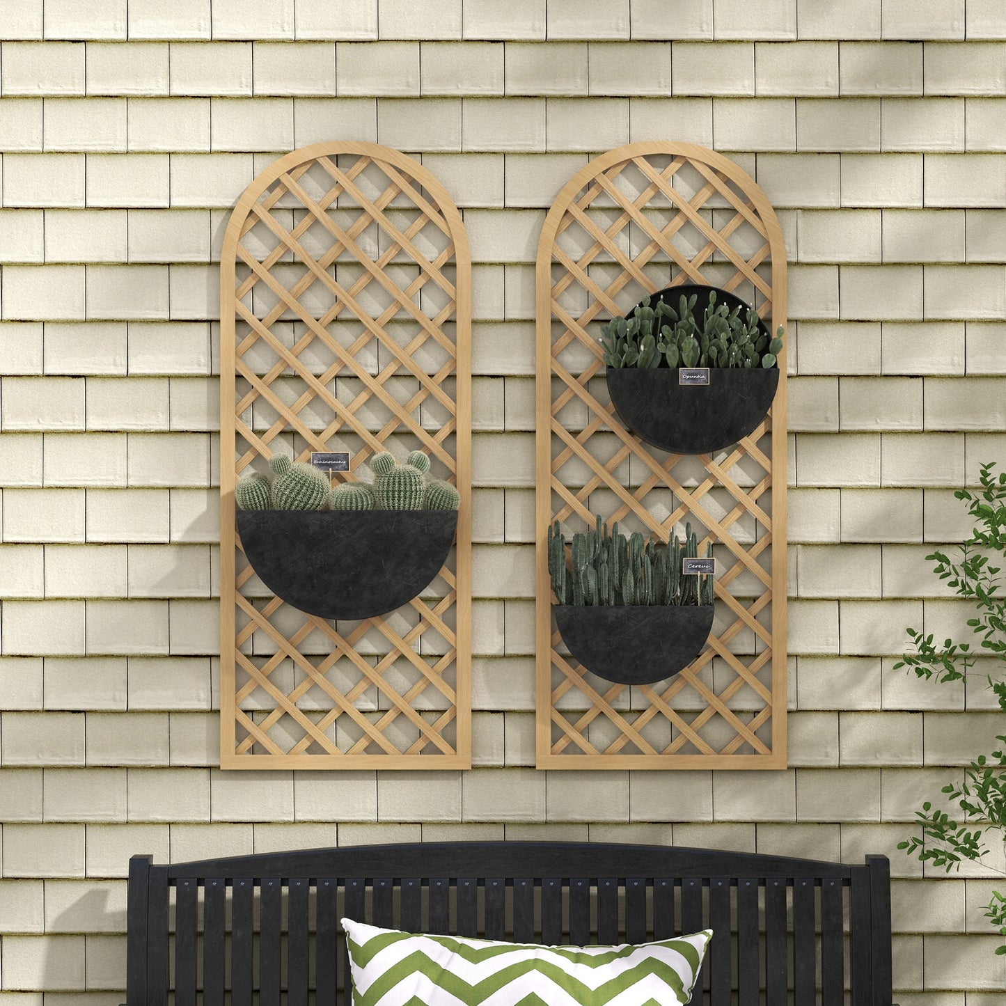 klimrek – klimplantpaneel – tuinafscheiding – klimboog – houten klimrek – duurzaam hout – 60x150 cm