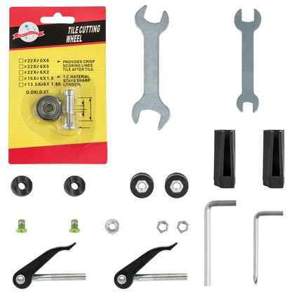 Tegelknipper – Tegelsnijder – Steenknipper – Klinkerknipper – Keramieksnijder – Hardmetalen Snijwiel – Lasergeleider Voor Nauwkeurige Sneden