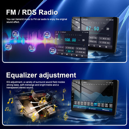 Android Autoradio – Dubbele Din Radio – Auto Multimedia Speler – Inbouw Navigatie Systeem – Dashboard Upgrade – 15 cm Touchscreen – Draadloze CarPlay & Android Auto – AHD Achteruitrijcamera & Stuurwielbediening