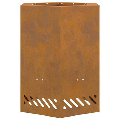 38x38x51cm Brown Fire Pit Home Patio Small Fire Stove for Terrace Leisure and Relaxation Garden Daily Use, Patio Heating, Outdoor Fireplace, Compact Design, Stylish Fireplace, Weatherresistant Material, Highquality Finish, Po