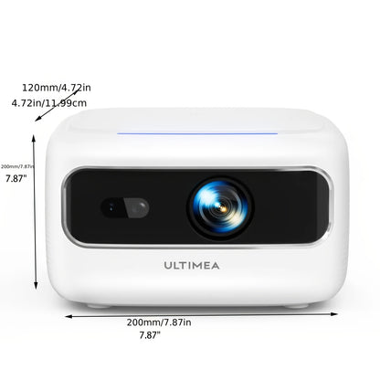 Mini Projector – Mini Beamer – Draagbare Projector – Mobiele Beamer – Pocket Projector – 300 ANSI Lumen – Native 720p Resolutie – Dual-band WiFi – Draadloos Streamen