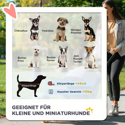 Dierenwagen – Huisdierwagen – Hondenbuggy – Kattenwagen – Dierenbuggy – Stevig IJzeren Frame – All-Terrain Wielen – Lichtgewicht Inklapbaar – Veiligheidsriem – 76x52x95cm