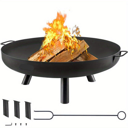 Vuurkorf – Vuurmand – Terrasverwarming – Tuinhaard – 76 Cm Rond – Polyester – Handvatten