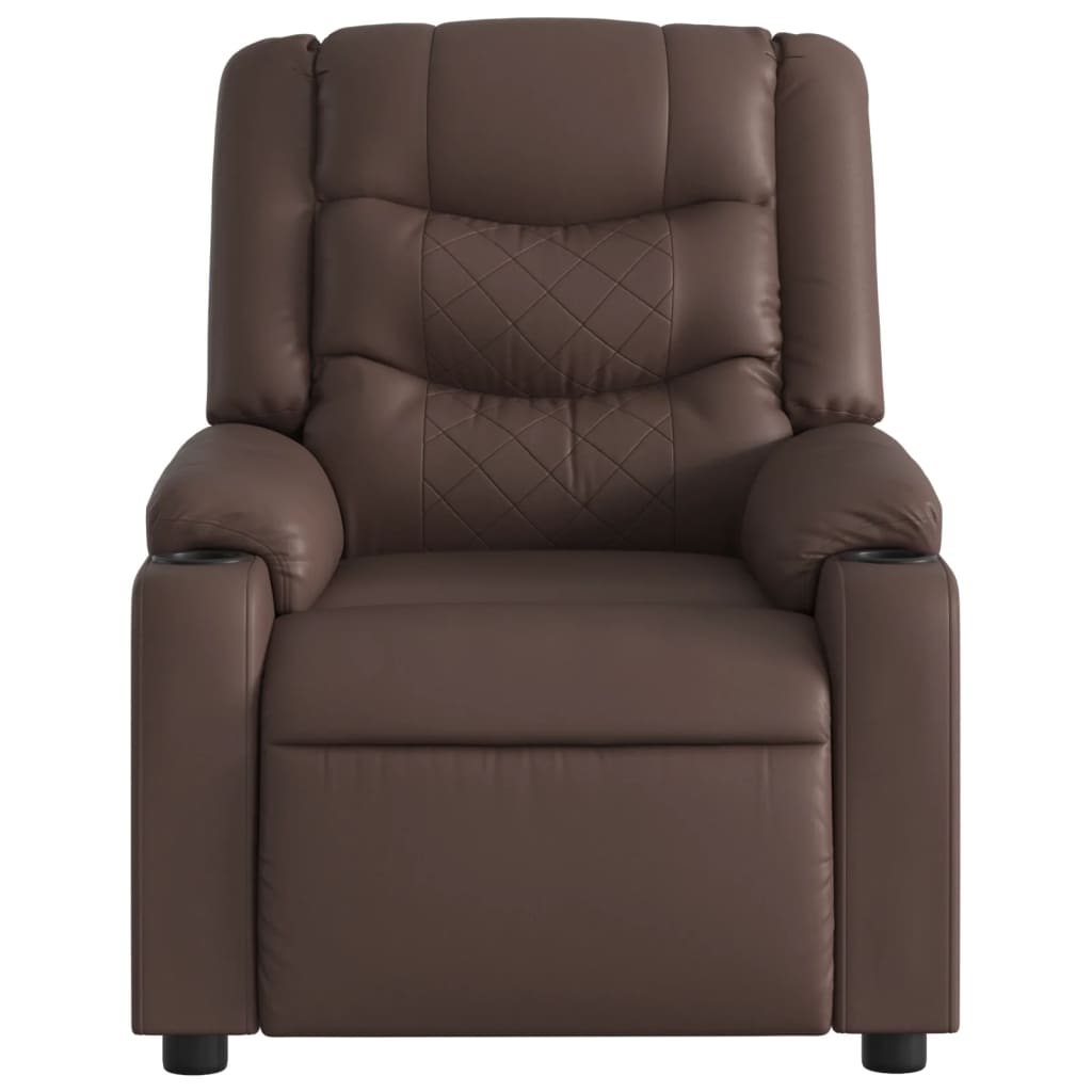 Relaxfauteuil – Verstelbare Stoel – Elektrische Fauteuil – Relaxstoel – Manueel Verstelbaar – Kunstleder Bekleding – 135 Graden Kantelbaar