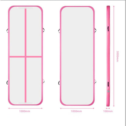 Luchtmatras – Opblaasbare Gymnastiekmat – Yogamat – Trainingsmat – Fitnessmat – 3 Meter Lang – Duurzaam PVC