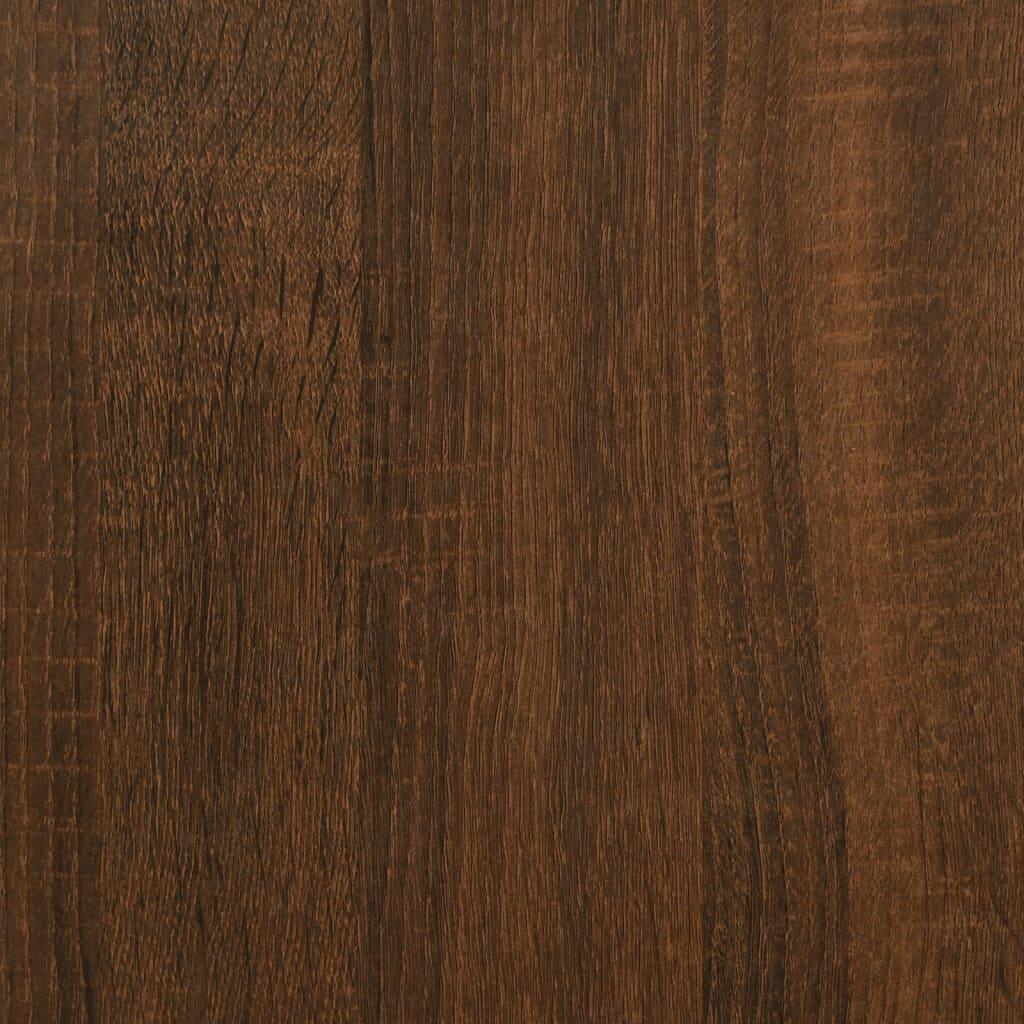 Dressoir – Sideboard – Kast – Ladekast – Opbergkast – Bruin Eikenlook – Hardhout – Compact 60x35x98,5 cm