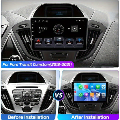 9 Inch Android 14 Autosysteem – Multimediaspeler – Autoradio – Navigatiesysteem – Touchscreen – 4G Verbinding – 64GB Opslag – Voor Ford Transit 2013-2021