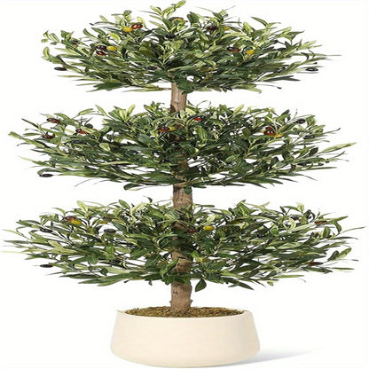 Olijfboom Kunstplant – Nep Olijfboom – Kunst Olijfboom – Kunstplant Binnen – Kunstplant Met Pot – Realistisch 152 cm – Onderhoudsvrij Kunststof