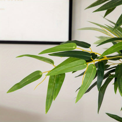 Bamboeplant – Kunstplant – Kamerplant – Sierplant – Tuinplant – 180 cm Hoog – Dennenhouten Pot – Realistisch & Onderhoudsvriendelijk