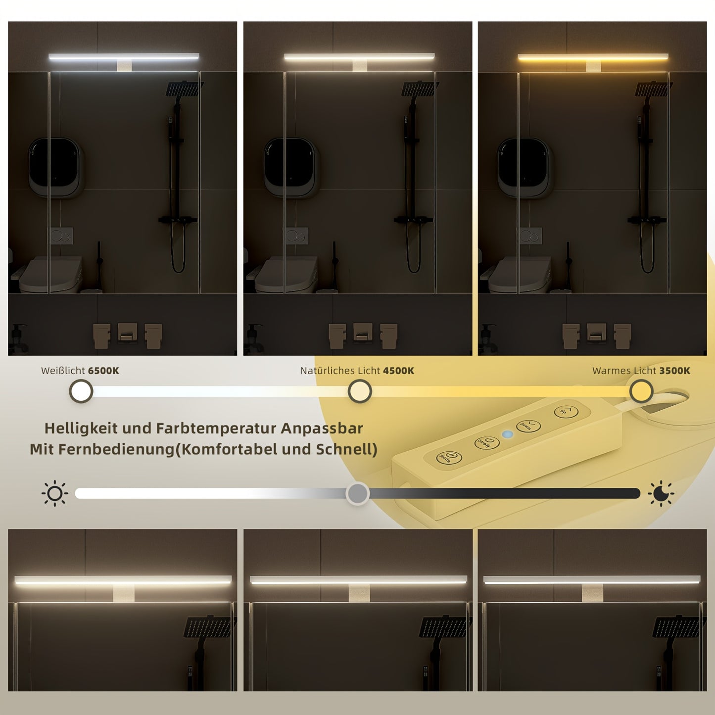 Spiegelkast – Badkamerkast – Medicijnkast – Opbergkast – Wandkast – LED-Verlichting – USB-Aangedreven – 3 Deuren – Duurzaam Wit