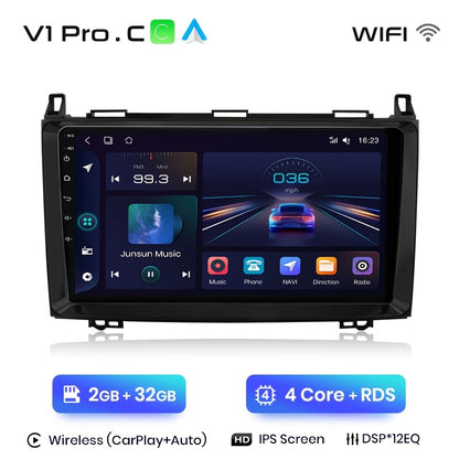 Multifunctionele Android Auto Car Player – Auto Multimedia Speler – GPS Navigatie Radio – 9 Inch IPS Scherm – Wifi Connectiviteit – DSP Geluidsregeling