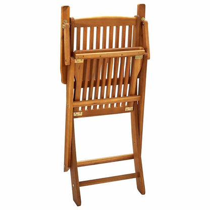 Foldable garden chairs 2pcs of solid wood acacia Add a touch of rustic charm to your dining room, garden, or terrace with this wooden garden chair! If you're looking for durable garden furniture, this is the ideal choice. It'