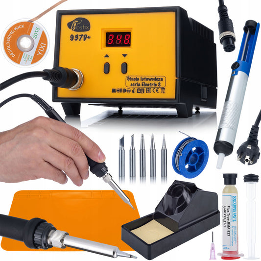 Soldeerset – Soldeerstation – Soldeerbout – Soldeerkit – Soldeergereedschap – 60W Vermogen – Digitale Temperatuurregeling 200-480°C