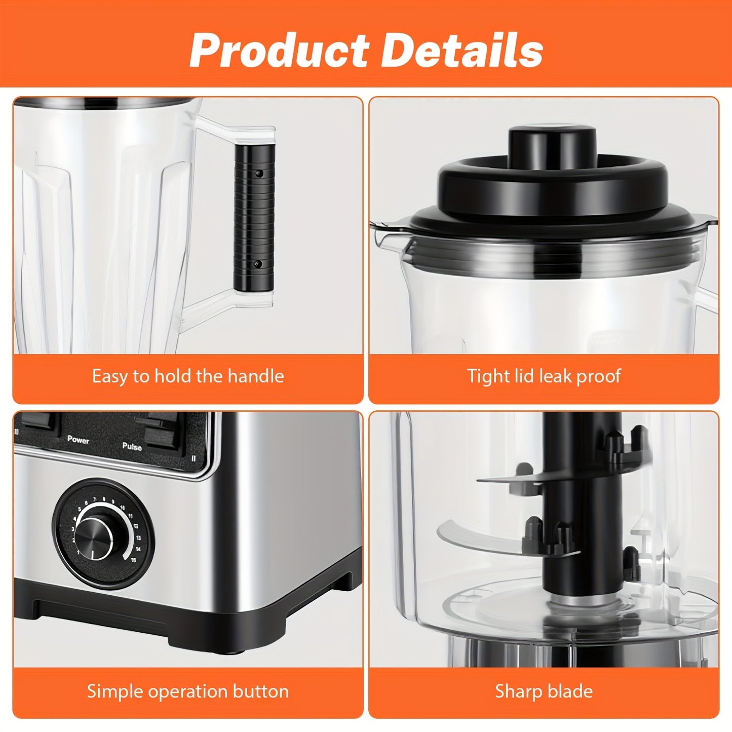 Sapcentrifuge – Juicer – Smoothiemaker – Blender – Keukenmachine – 6600W Krachtige Motor – 3 Liter Inhoud
